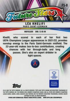 2021-22 Topps Chrome UEFA Women's Champions League - Future Stars #FS-8 Lea Khelifi Back