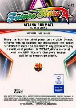 2021-22 Topps Chrome UEFA Women's Champions League - Future Stars #FS-12 Aitana Bonmatí Back