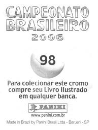 2006 Panini Campeonato Brasileiro Stickers #98 Cesar Ramirez Caje Back