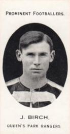 1913 Taddy & Co. Prominent Footballers Series 3 #NNO Jimmy Birch Front