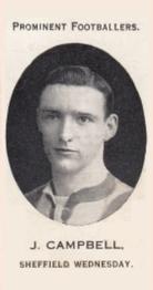 1913 Taddy & Co. Prominent Footballers Series 3 #NNO Jimmy Campbell Front