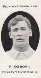 1913 Taddy & Co. Prominent Footballers Series 3 #NNO Freddie Osborn Front