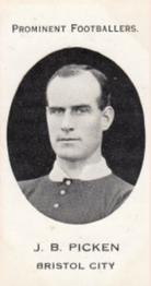 1913 Taddy & Co. Prominent Footballers Series 3 #NNO Jack Picken Front