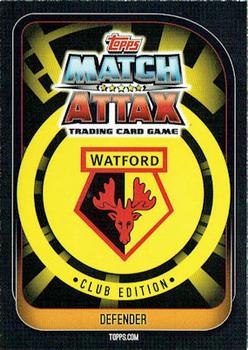 2020 Topps Match Attax Watford Club Edition #33 Mason Barrett Back