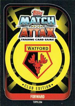 2020 Topps Match Attax Watford Club Edition #38 Sam Dalby Back