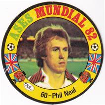 1982 Reyauca Ases Mundiales #60 Phil Neal Front