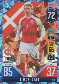 2022-23 Topps Match Attax 101 Road to UEFA Nations League Finals - Blue Crystal #CD72 Simon Kjær Front