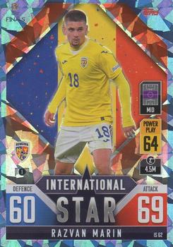 2022-23 Topps Match Attax 101 Road to UEFA Nations League Finals - International Star Blue Crystal #IS62 Razvan Marin Front
