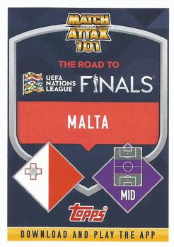 2022-23 Topps Match Attax 101 Road to UEFA Nations League Finals - International Star Blue Crystal #IS96 Teddy Teuma Back