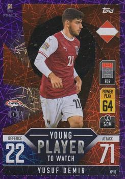 2022-23 Topps Match Attax 101 Road to UEFA Nations League Finals - Young Player to Watch Purple Foil #YP10 Yusuf Demir Front