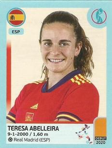 2022 Panini UEFA Women's Euro England 2022 Stickers - Spain Update #6 Teresa Abelleira Front
