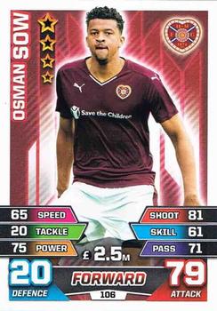 2015-16 Topps Match Attax SPFL #106 Osman Sow Front