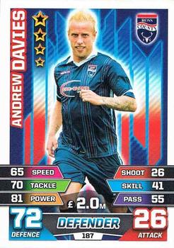 2015-16 Topps Match Attax SPFL #187 Andrew Davies Front