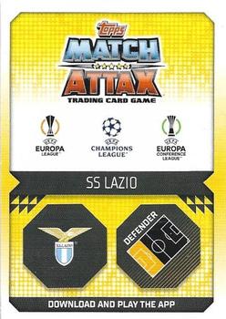 2022-23 Topps Match Attax UEFA Champions League & UEFA Europa League - 1st Edition #355 Manuel Lazzari Back