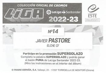 2022-23 Panini LaLiga Santander Este Stickers #14 Javier Pastore Back