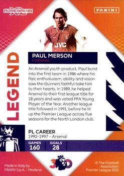 2023 Panini Adrenalyn XL Premier League - Legend Limited Edition Real Autograph #NNO Paul Merson Back