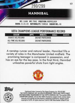 2021-22 Finest UEFA Champions League - Purple #17 Hannibal Back