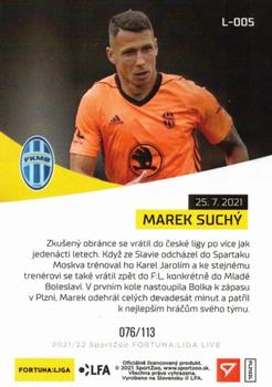 2021-22 SportZoo Live Fortuna:Liga #L-005 Marek Suchy Back