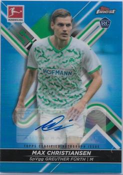 2021-22 Finest Bundesliga - Autographs Blue Refractor #71 Max Christiansen Front