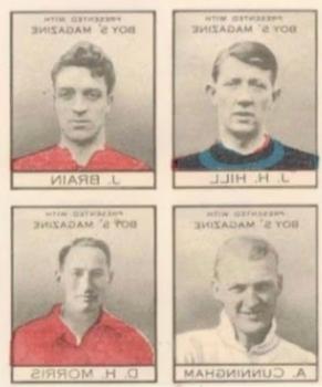 1927-28 Boys' Magazine Transfers of Footballers #NNO Jack Hill / Jimmy Brain / Andy Cunningham / Harry Morris Front