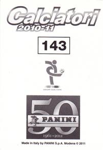 2010-11 Panini Calciatori Stickers #143 Dominique Malonga Back