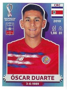 2022 Panini FIFA World Cup: Qatar 2022 Stickers (Blue Fronts w/ White Border) #CRC7 Oscar Duarte Front
