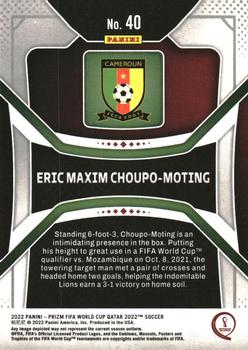 2022 Panini Prizm World Cup #40 Eric Maxim Choupo-Moting Back