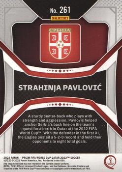 2022 Panini Prizm World Cup #261 Strahinja Pavlovic Back