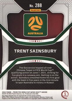 2022 Panini Prizm World Cup #288 Trent Sainsbury Back