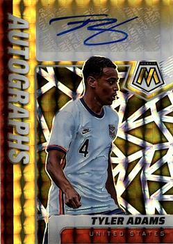 2021-22 Panini Mosaic Road to FIFA World Cup - Autographs Mosaic Gold #A-TA Tyler Adams Front