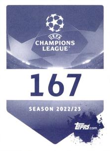 2022-23 Topps UEFA Champions League Sticker Collection #167 Cyle Larin Back