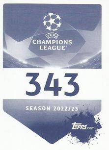 2022-23 Topps UEFA Champions League Sticker Collection #343 Paolo Sciortino Back