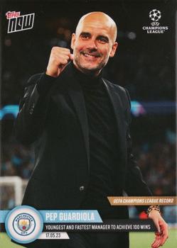 2022-23 Topps Now UEFA Champions League #114 Pep Guardiola Front