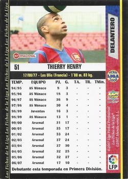 2007-08 Mundicromo Sport S.L. Las fichas de la Liga #51 Henry Back