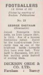 1960 Dickson Orde & Co. Ltd. Footballers #23 George Eastham Back