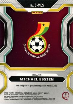 2022 Panini Prizm World Cup - Signatures #S-MES Michael Essien Back