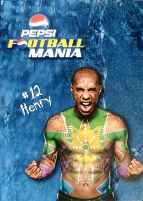 2010 Pepsi Football Mania #4 Thierry Henry Front