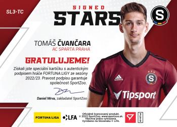2022-23 SportZoo Fortuna:Liga - Signed Stars Level 3 #SL3-TC Tomas Cvancara Back