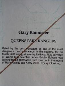 1986 Daily Mirror Stick With It #NNO Gary Bannister Back