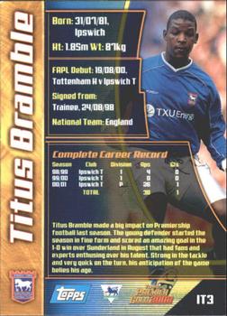 2001-02 Topps Premier Gold 2002 #IT3 Titus Bramble Back
