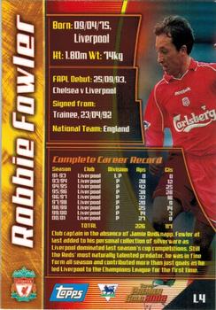 2001-02 Topps Premier Gold 2002 #L4 Robbie Fowler Back
