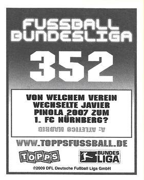 2009-10 Topps Fussball Bundesliga  #352 Mike Frantz Back