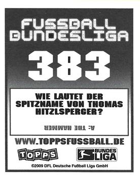 2009-10 Topps Fussball Bundesliga  #383 Matthieu Delpierre Back