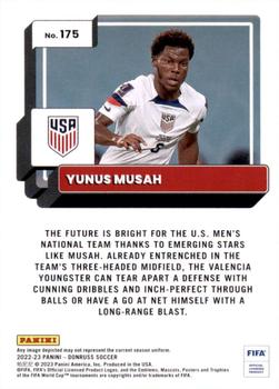 2022-23 Donruss #175 Yunus Musah Back