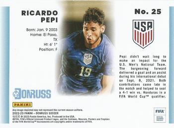 2022-23 Donruss - 1992 Donruss Tribute #25 Ricardo Pepi Back