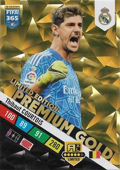 2023 Panini Adrenalyn XL FIFA 365 - Premium Gold Limited Edition #NNO Thibaut Courtois Front