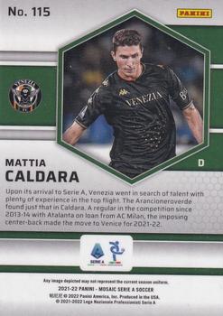 2021-22 Panini Mosaic Serie A #115 Mattia Caldara Back