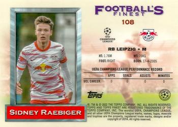 2021-22 Topps Finest Flashbacks UEFA Champions League #108 Sidney Raebiger Back