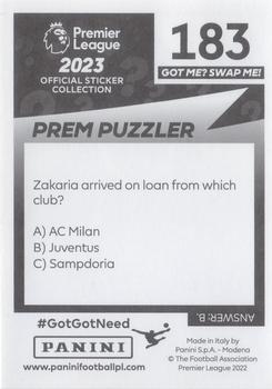 2022-23 Panini Premier League 2023 #183 Denis Zakaria Back