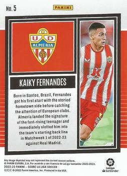 2022-23 Score LaLiga Santander #5 Kaiky Fernandes Back